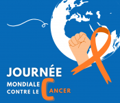 <img src="journee-mondiale-cancer.png" alt="Visuel de la Journée mondiale contre le cancer avec un ruban orange, un poing levé et la Terre en arrière-plan.">